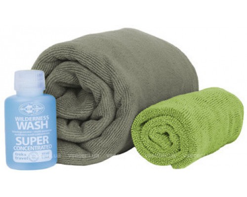 Набор Полотенце+шампунь Tek Towel Wash Kit (Eucalypt, XL)