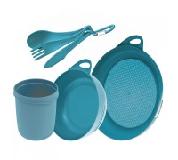 Набір посуду Sea to Summit Delta Camp Set (Bowl, Plate, Mug, Cutlery) (Pacific Blue)