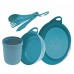 Набір посуду Sea to Summit Delta Camp Set (Bowl, Plate, Mug, Cutlery) (Pacific Blue)