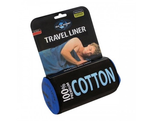 Вкладиш в спальник Sea to Summit Premium Cotton Liner Standard (Navy)